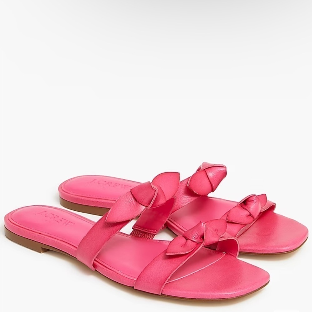 NEW J Crew Knotted-bow sandals BN873
